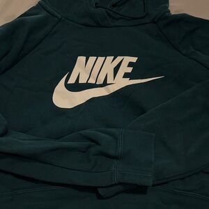 Nike cropped Dark Teal Sweatshirt